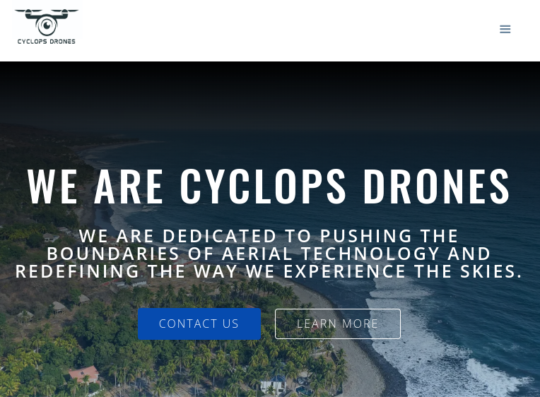 Cyclops Drones, A website already created by Mad Dog Designs